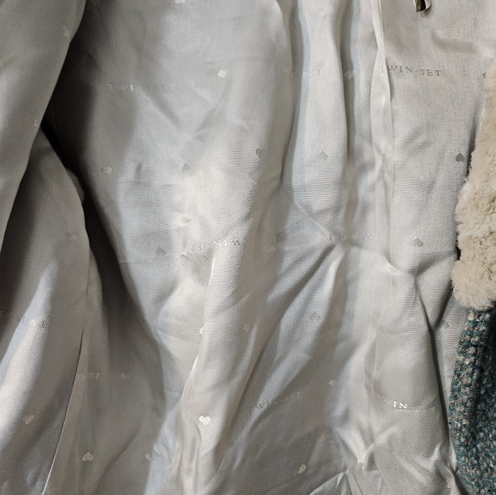 TWIN-SET SIMONA BARBIERI TWEED COAT - Picture 9 of 9